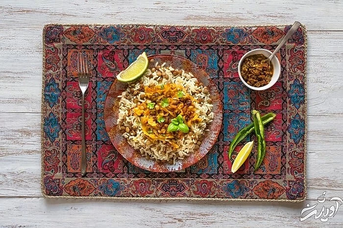 چگونه عدس پلو خوشمزه درست کنیم عدس پلو نذری